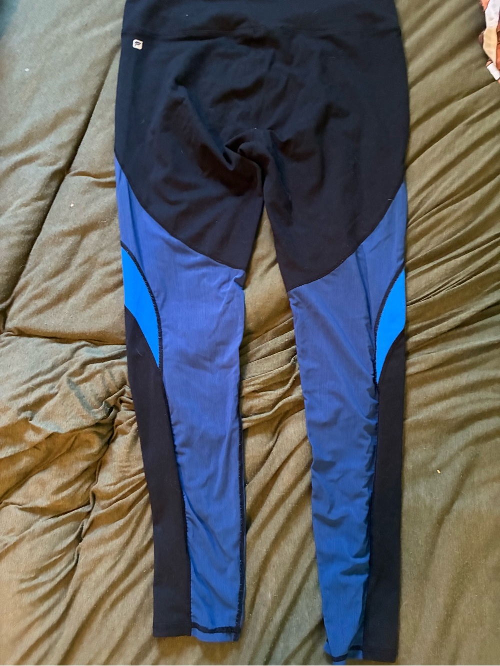 Fabletics Black and Blue Leggings